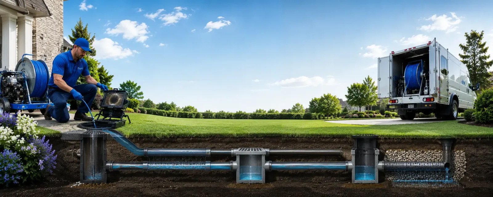 Outdoor drain cleaning information for Cameron, WV